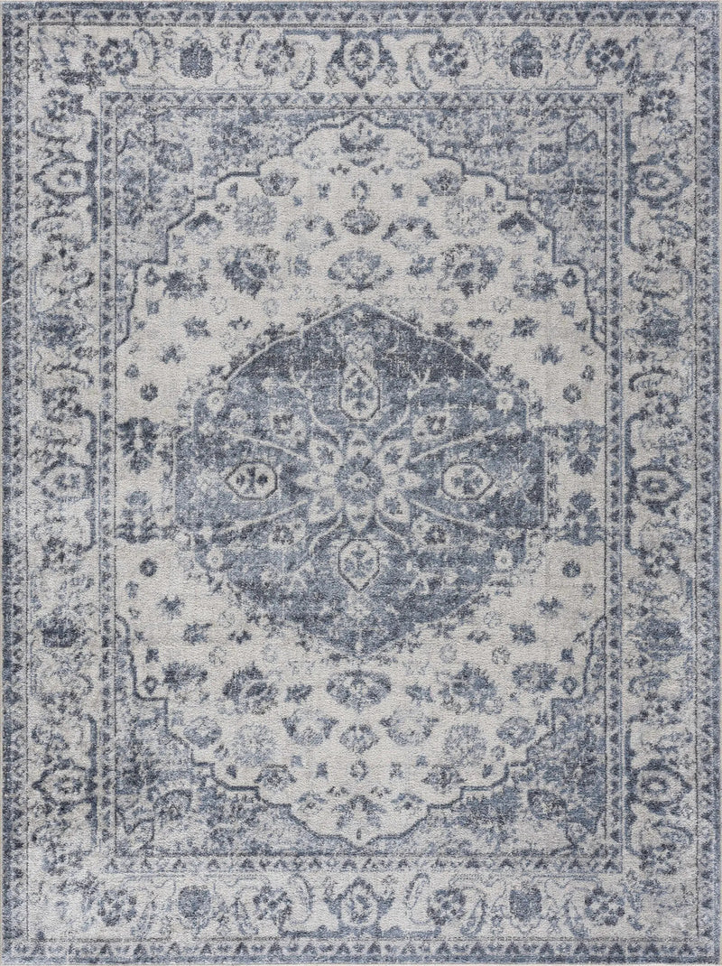 Blue Hiti Washable area rug - Clearance by Boutique Rugs