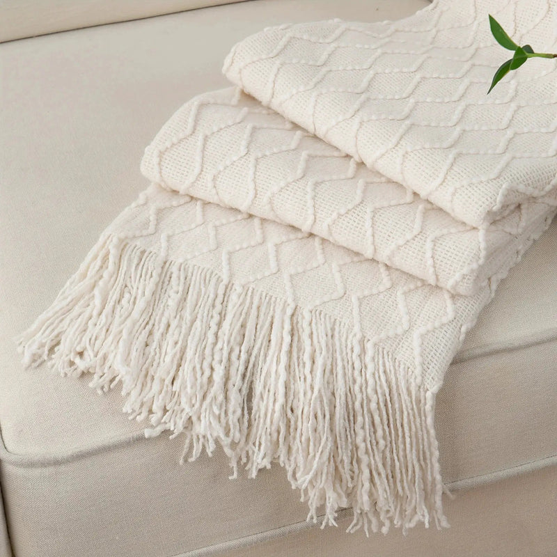 Throw Blanket - Soft Navy Blue 50x60 by House Of Avana