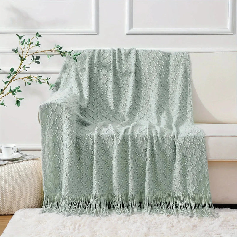 Throw Blanket - Soft Navy Blue 50x60 by House Of Avana