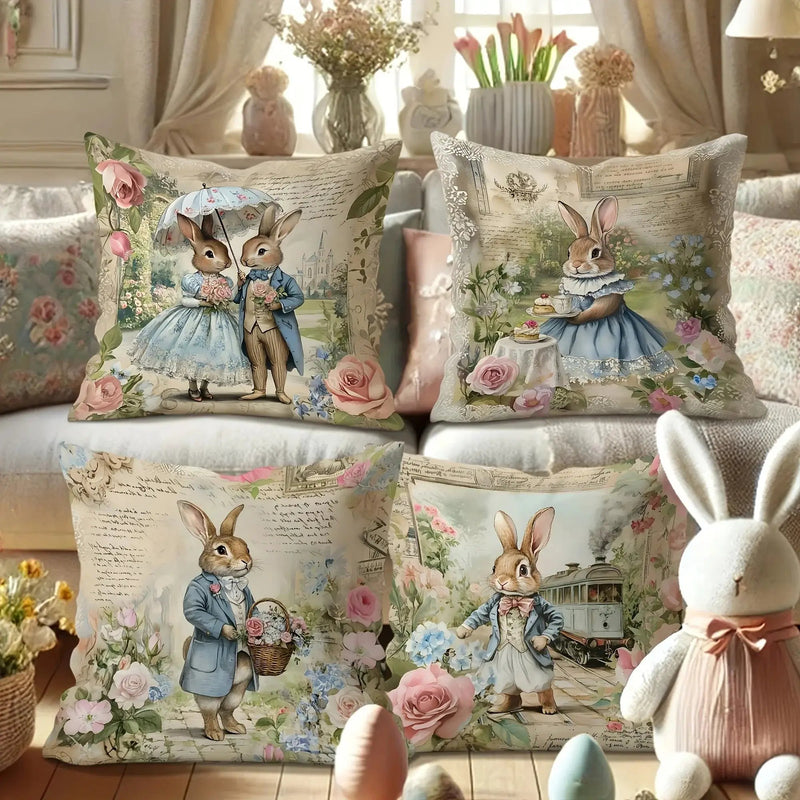 Throw Pillow Covers - Retro Romantic Pink Set by House Of Avana