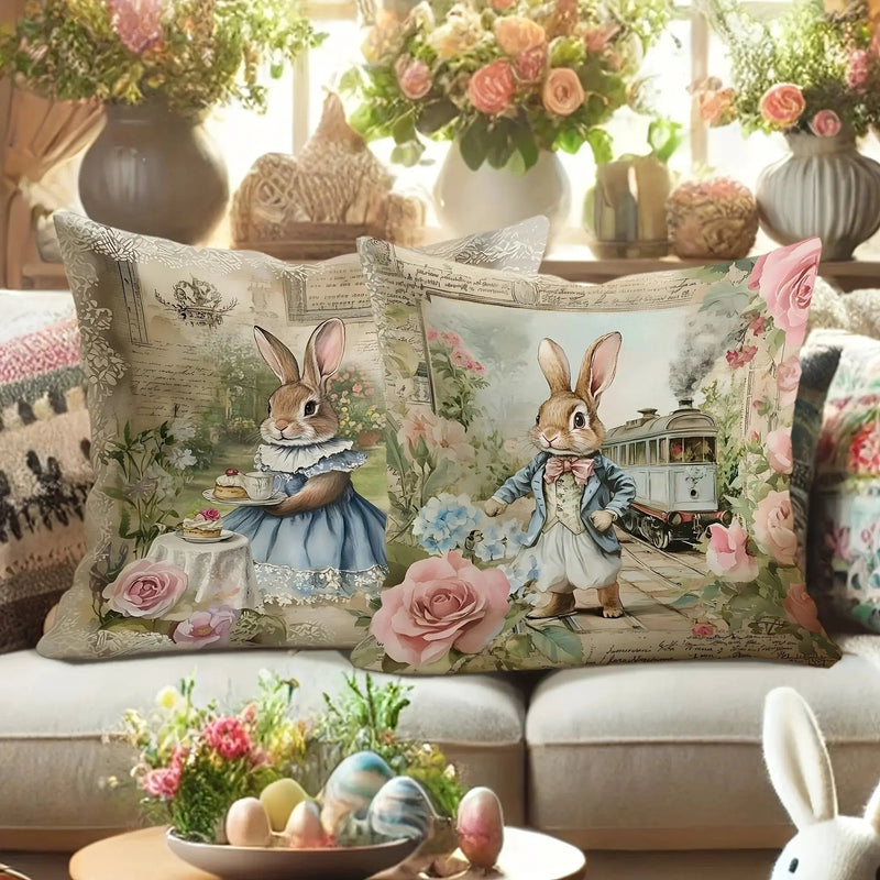 Throw Pillow Covers - Retro Romantic Pink Set by House Of Avana
