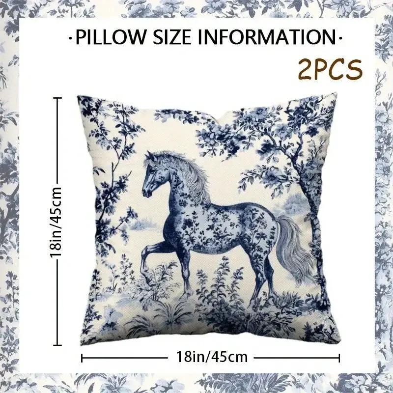 Throw Pillow - Zipper Cotton Indigo Blue by House Of Avana
