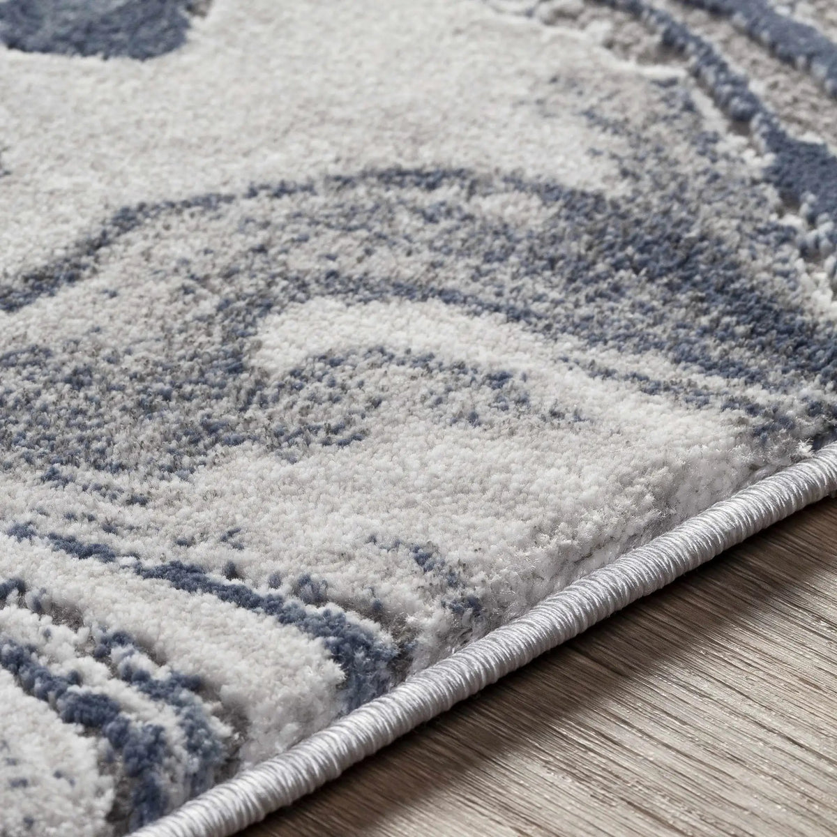 Moana Denim Blue Marble Area Rug, photo 6 of 13