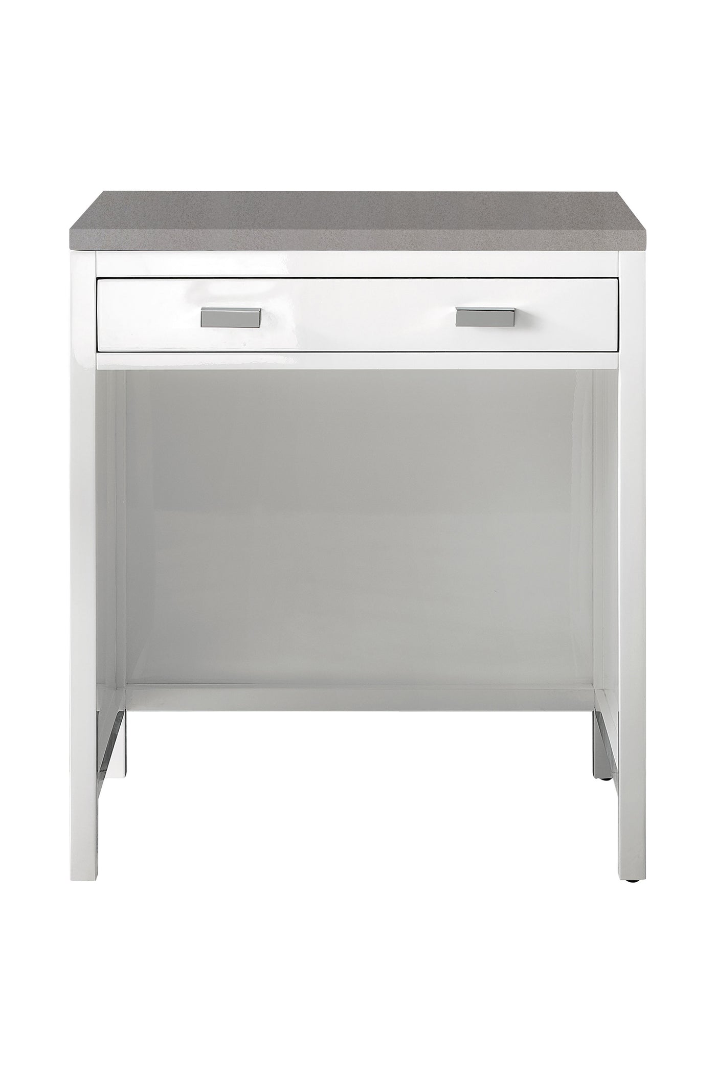 James Martin Addison 30" Countertop Unit, Glossy White, cabinet without a countertop