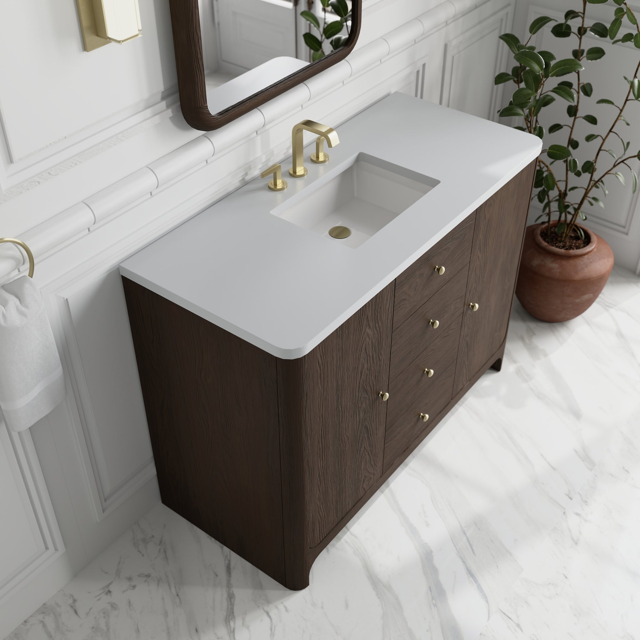 James Martin Gracyn 48" Single Bathroom Vanity, Sable, view 30