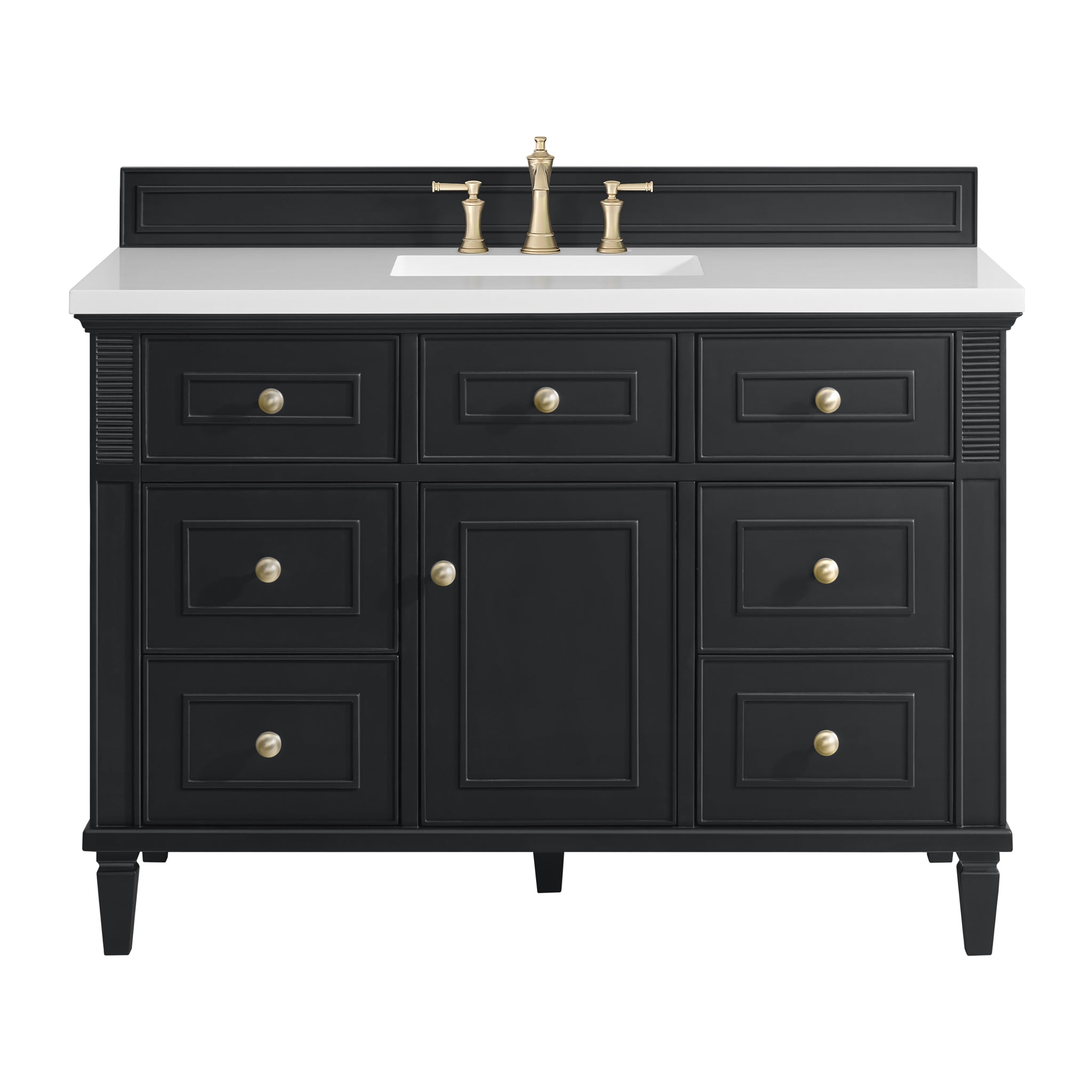 James Martin Lorelai 48" Single Bathroom Vanity, Black Onyx, view 36