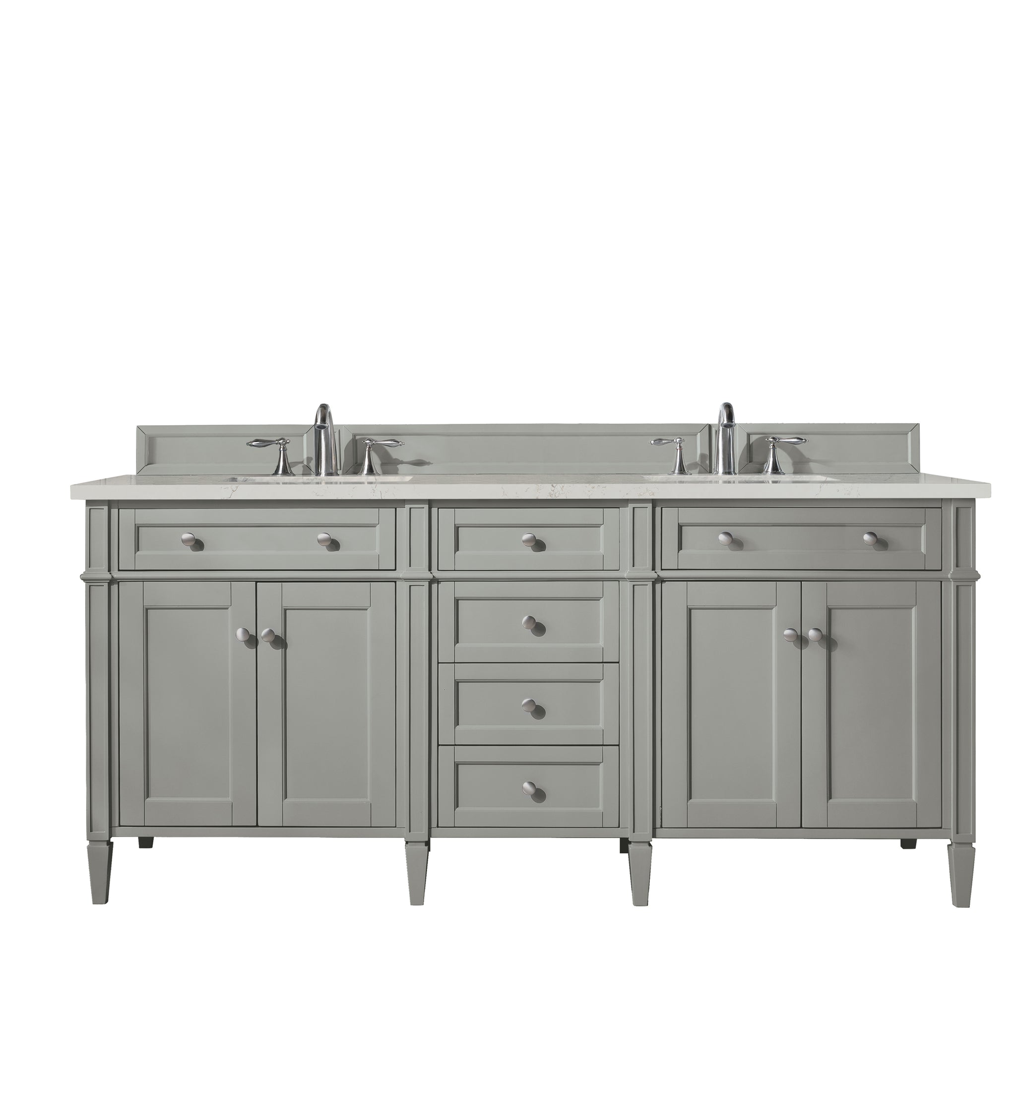 James Martin Brittany 72" Double Bathroom Vanity, Urban Gray, view 40