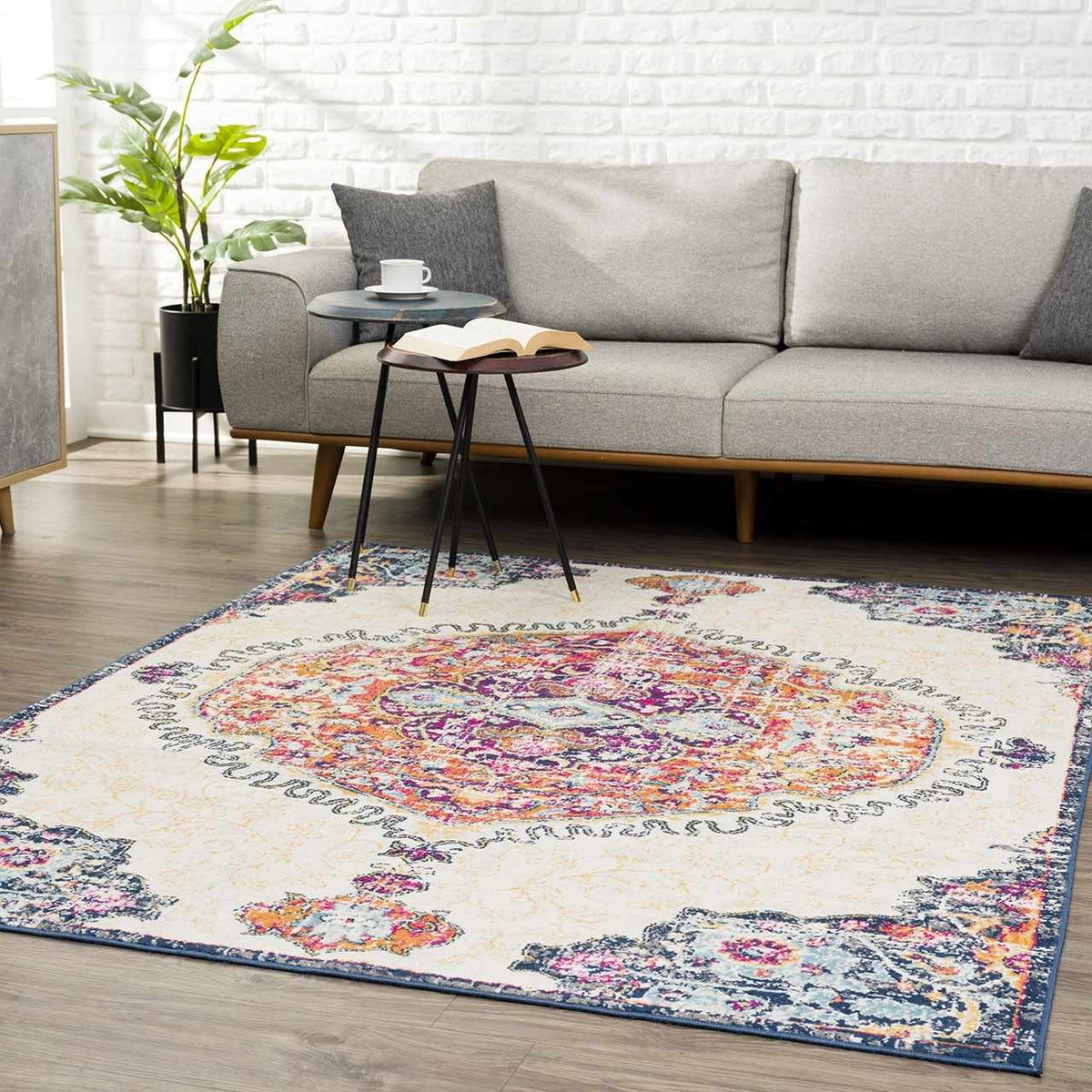 Tigrit Blue & Orange 2300 Area Rug - Clearance, photo 3 of 8