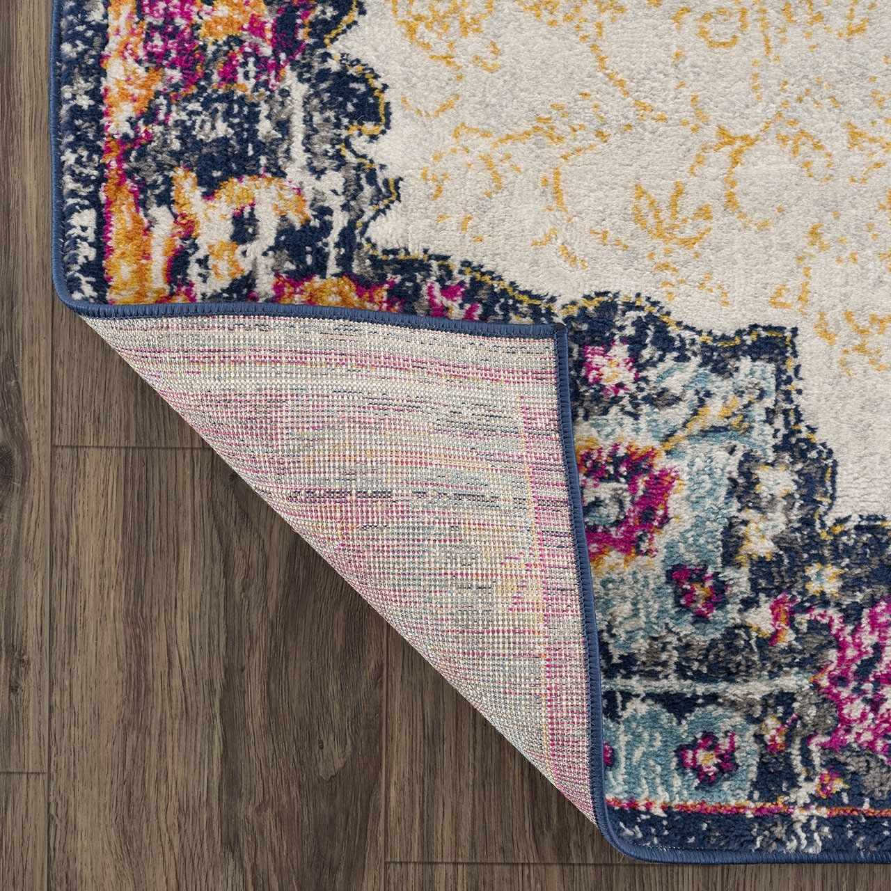 Tigrit Blue & Orange 2300 Area Rug - Clearance by Boutique Rugs