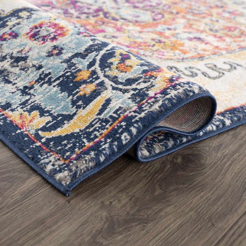 Tigrit Blue & Orange 2300 Area Rug - Clearance by Boutique Rugs