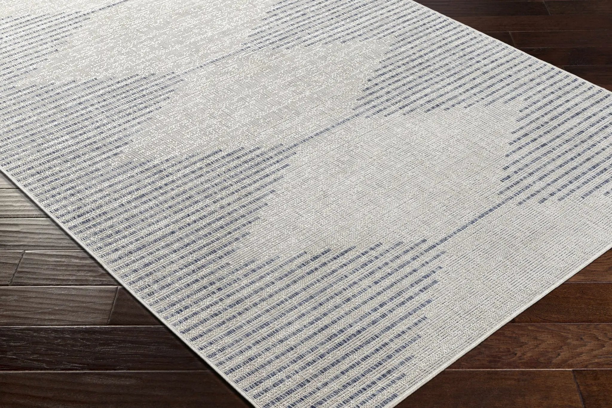 Stephan Gray & Blue Outdoor Rug by Boutique Rugs