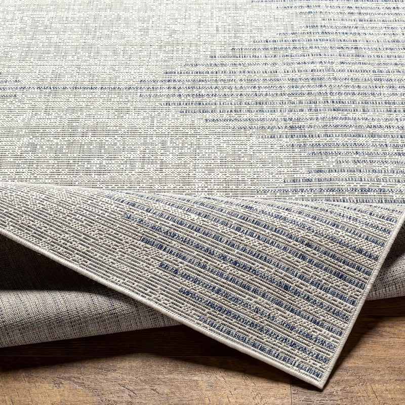 Stephan Gray & Blue Outdoor Rug by Boutique Rugs