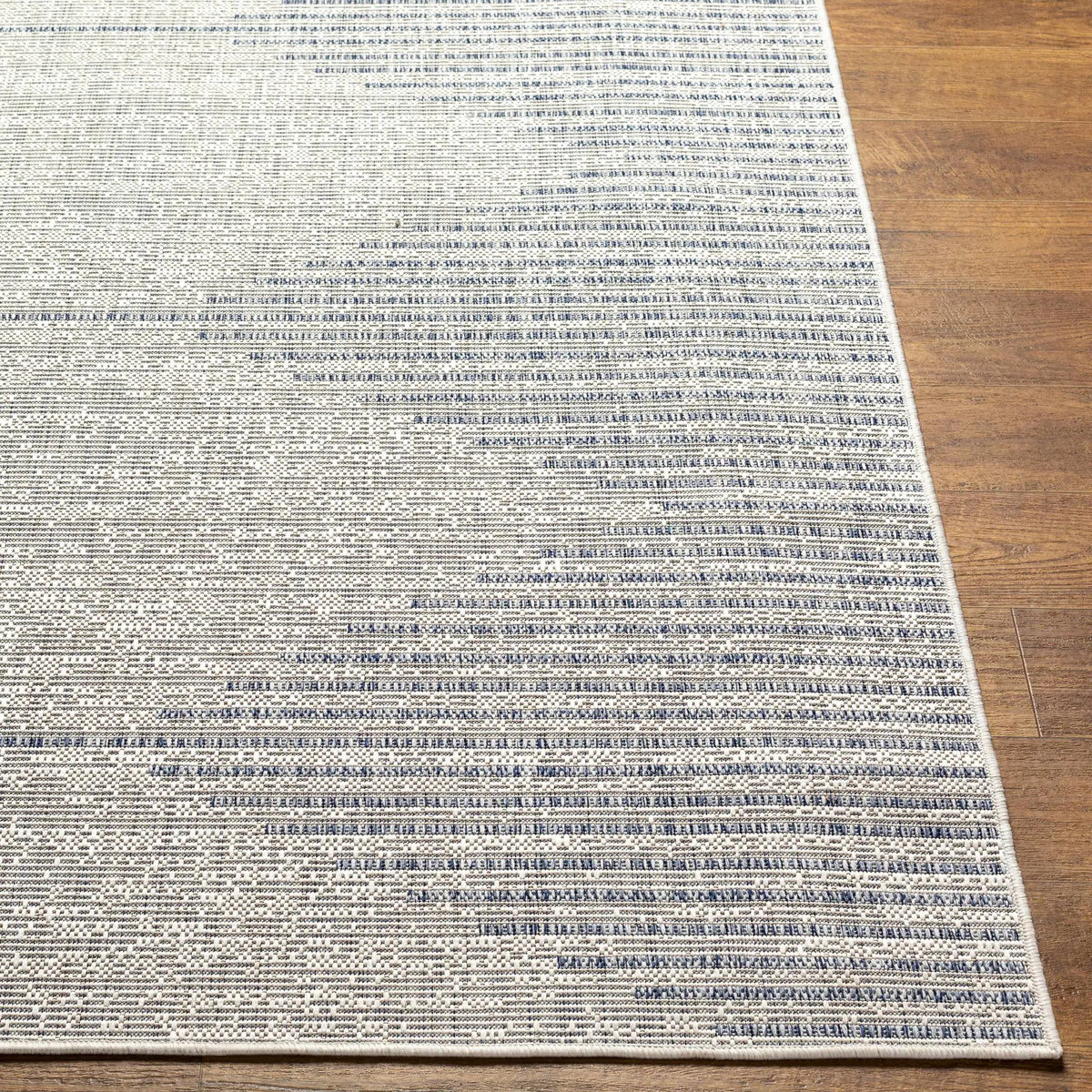 Stephan Gray & Blue Outdoor Rug, photo 7 of 10