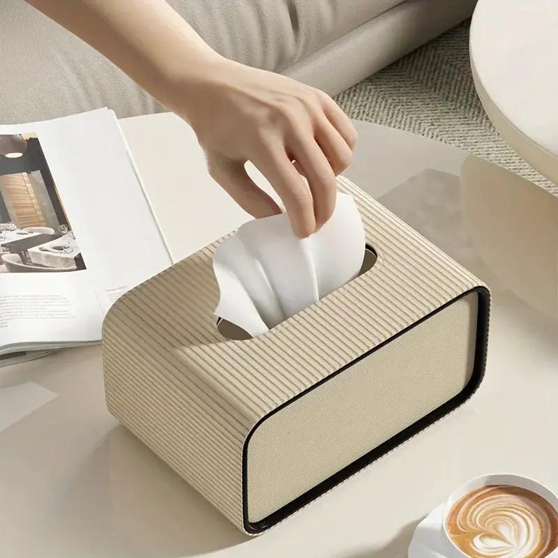 Tissue Box Holder - Luxury Leather Small by House Of Avana