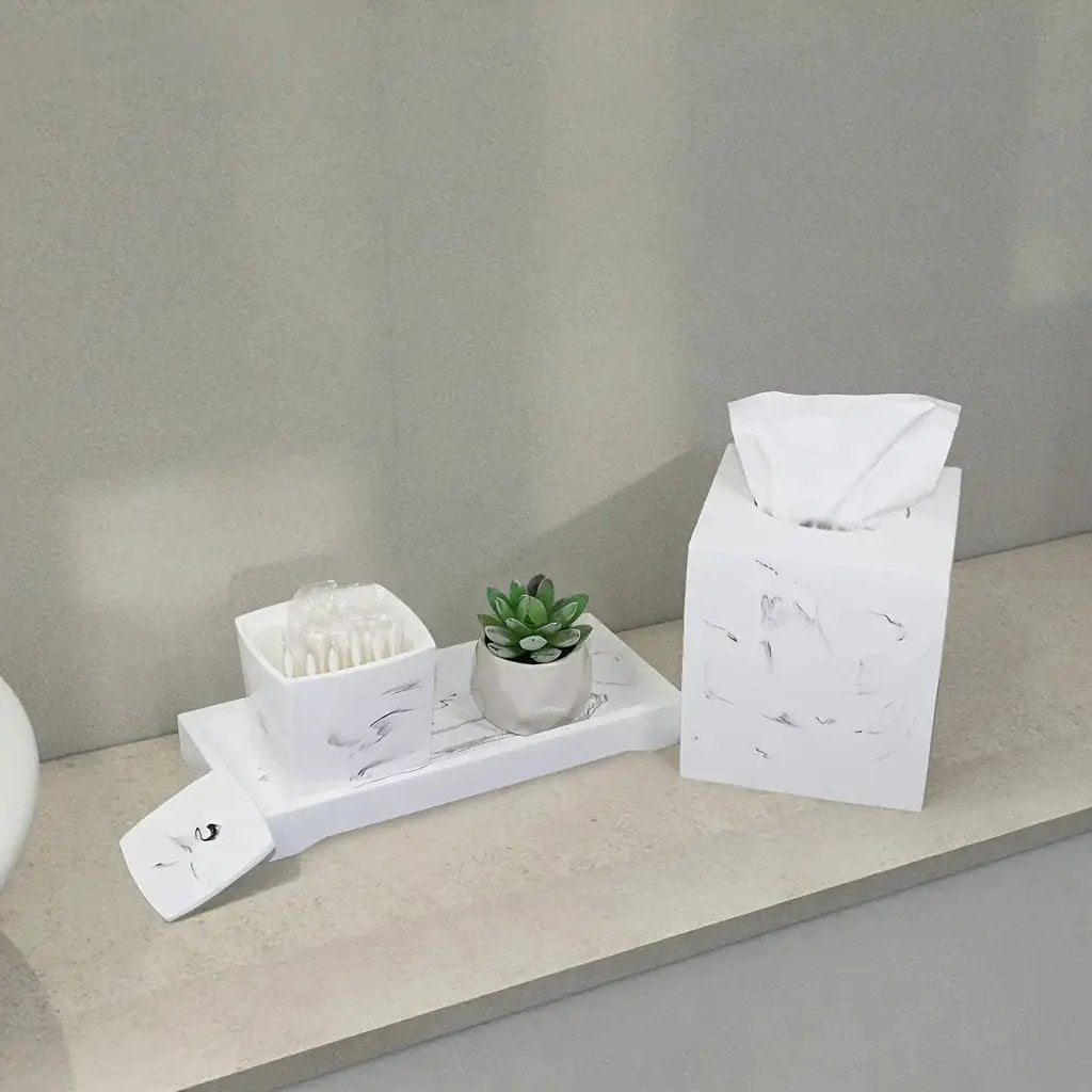 Tissue Box Holder - Luxury Marble by House Of Avana