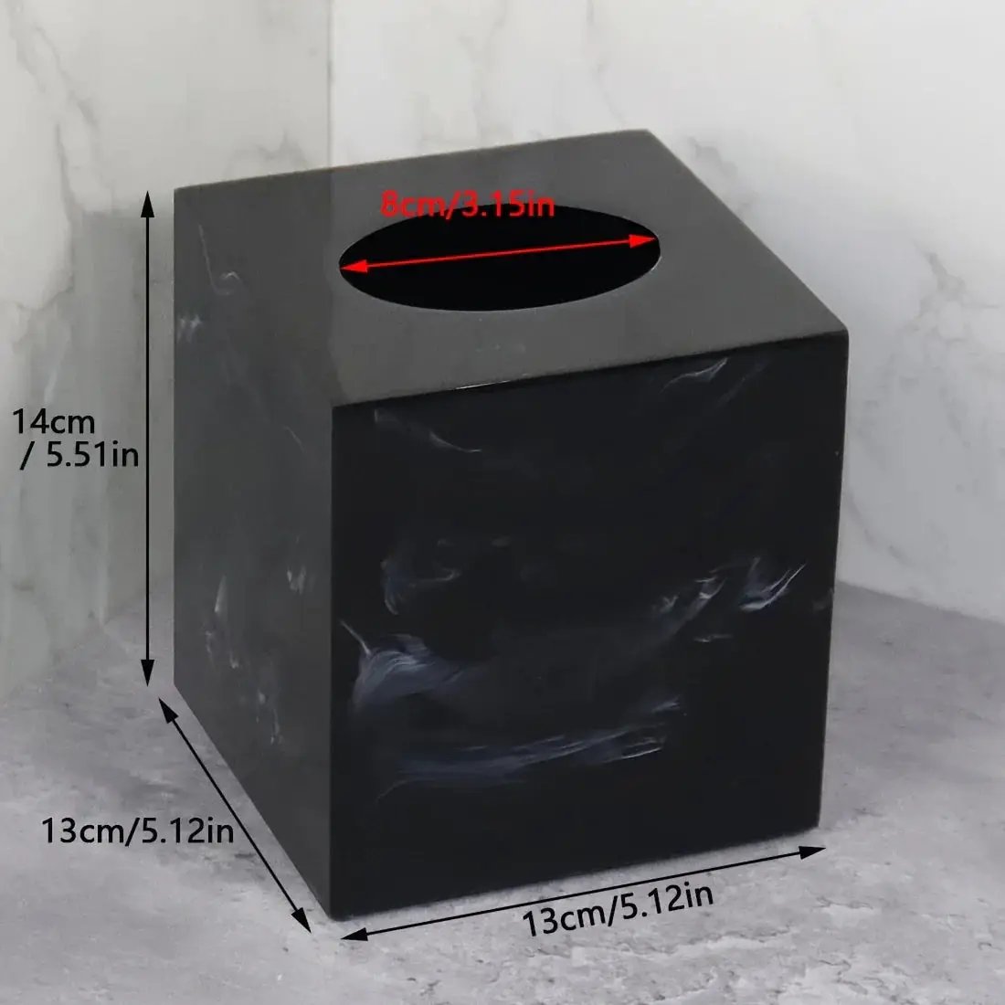 Tissue Box Holder - Luxury Marble by House Of Avana
