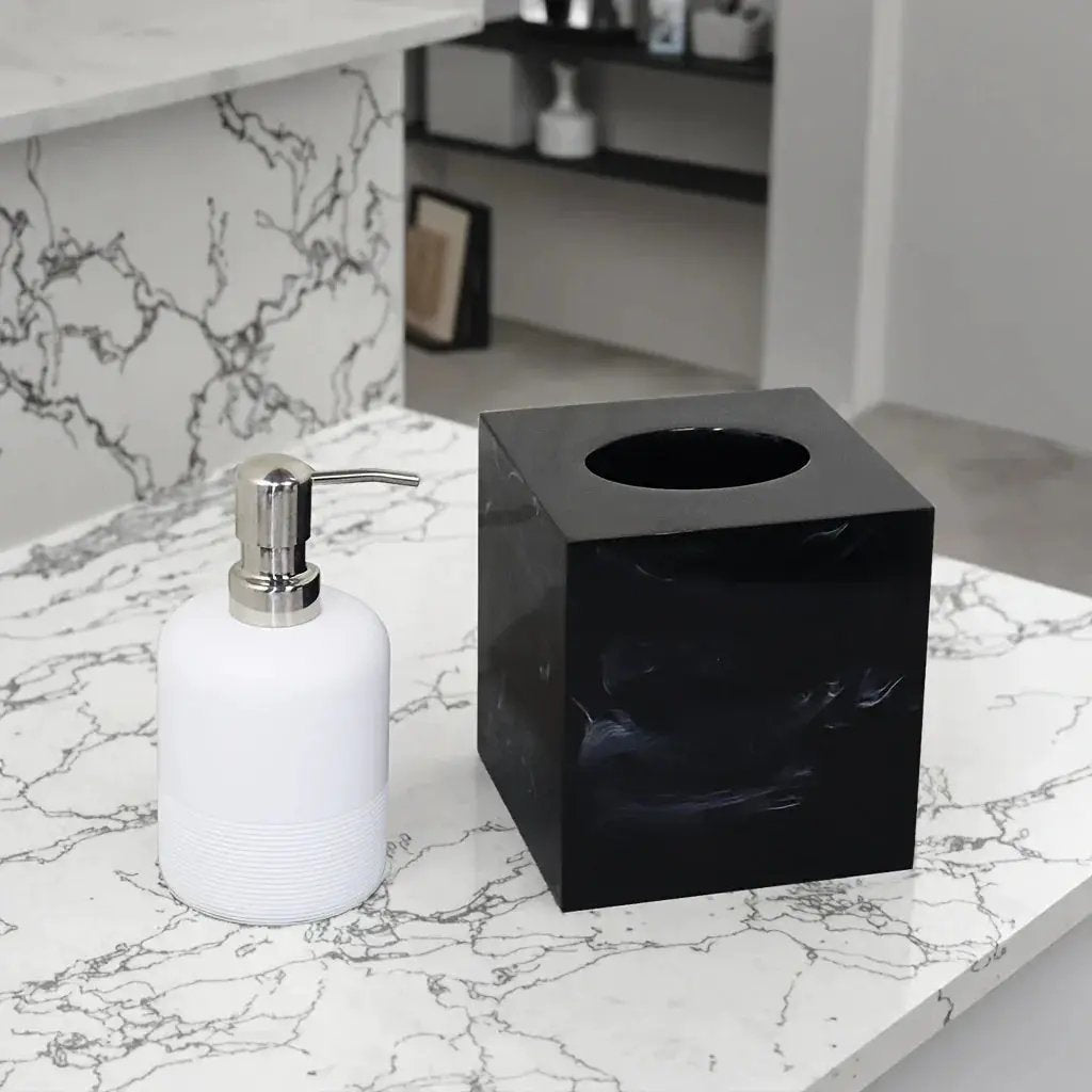 Tissue Box Holder - Luxury Marble by House Of Avana