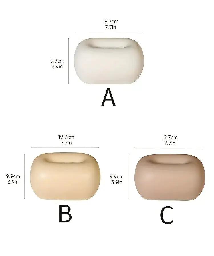 Tissue Box Holder - Modern Ceramic White by House Of Avana