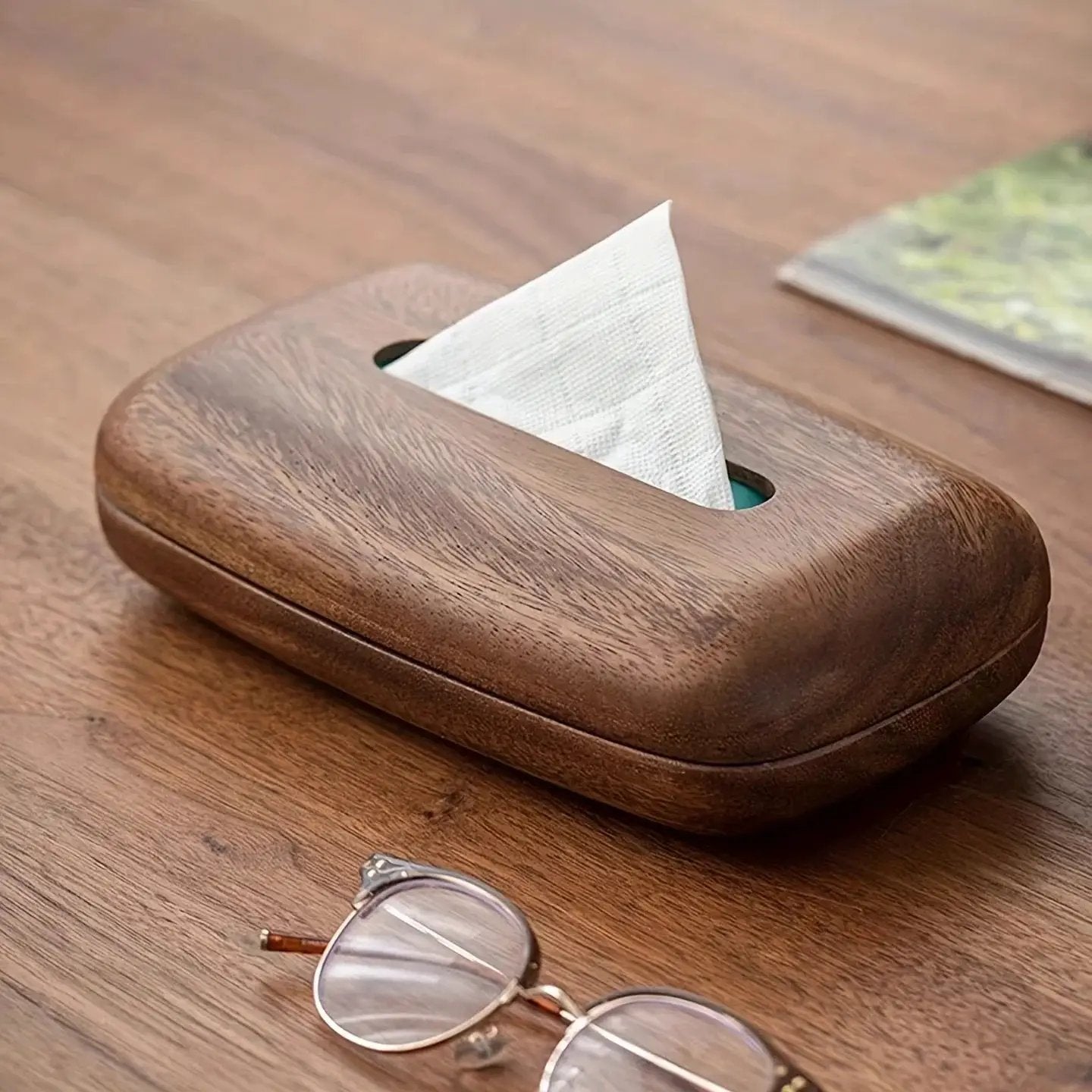 Tissue Box - Luxury Wooden Walnut by House Of Avana