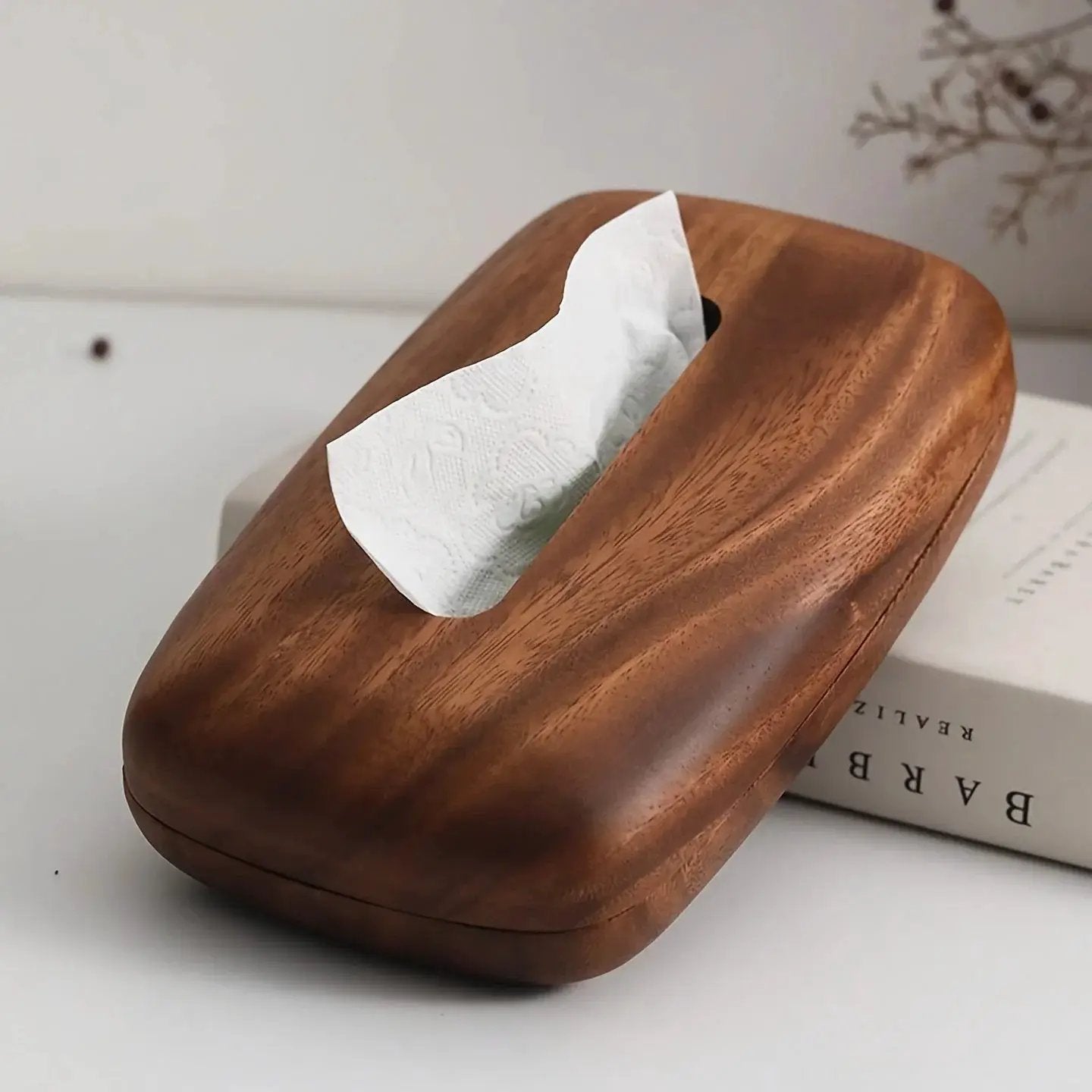Tissue Box - Luxury Wooden Walnut by House Of Avana