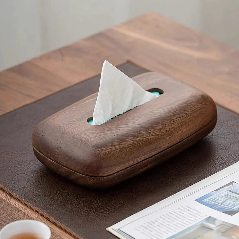 Tissue Box - Luxury Wooden Walnut by House Of Avana
