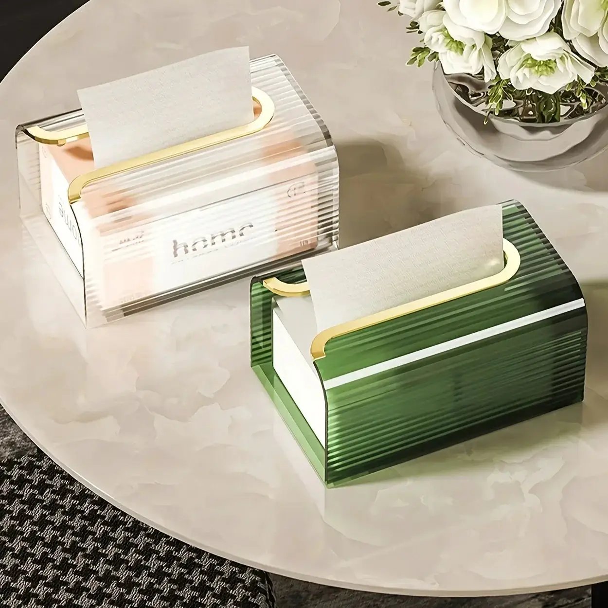 Tissue Holder - Square Metal by House Of Avana