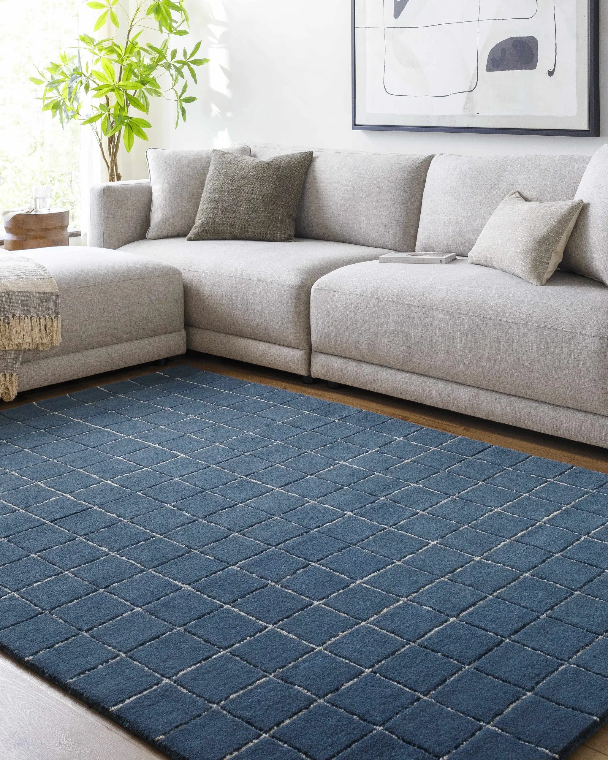 Toshi Blue Area Rug by Boutique Rugs