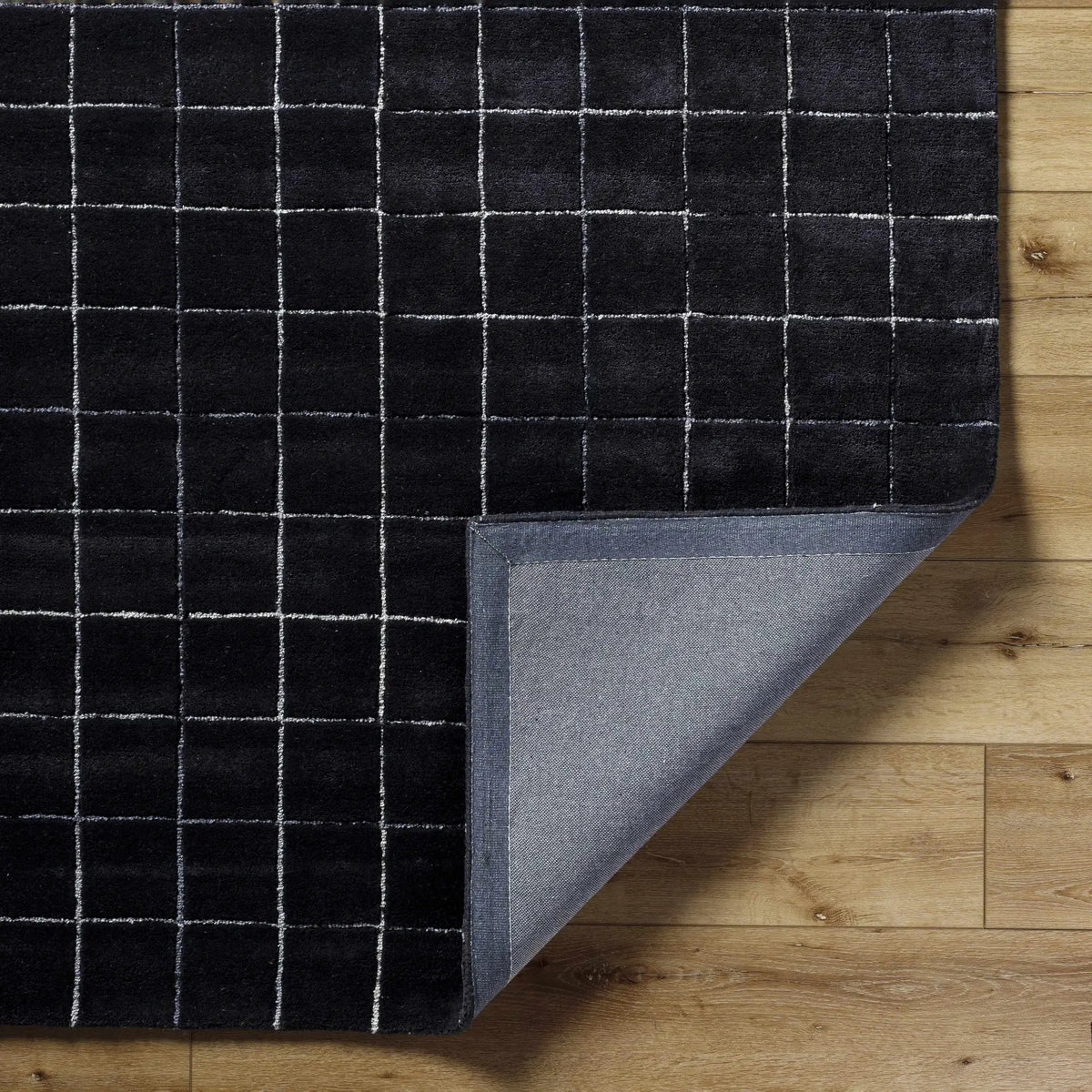 Toshi Jet Black Area Rug, photo 5 of 7
