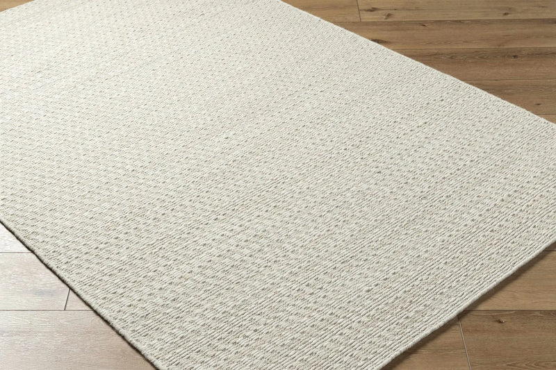 Tevah Siver Wool Rug by Boutique Rugs