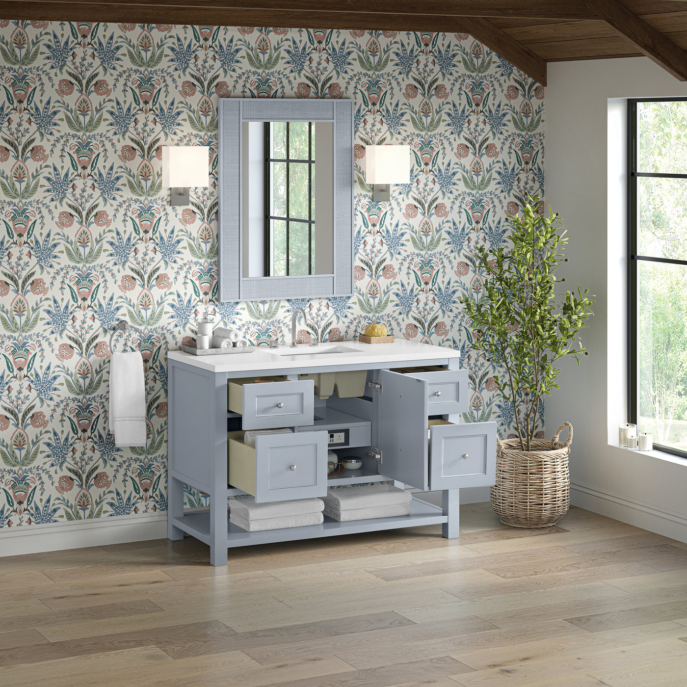 James Martin Breckenridge 48" Single Bathroom Vanity, Serenity Blue, view 35