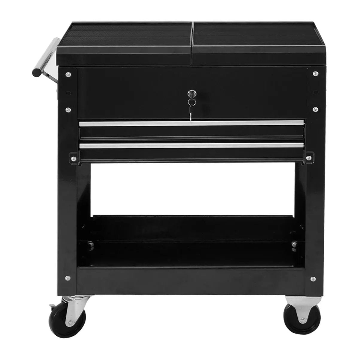 Rolling Mechanics Tool Cart Slide Top Utility Storage Cabinet Organizer 2 Drawers by DirectDeals