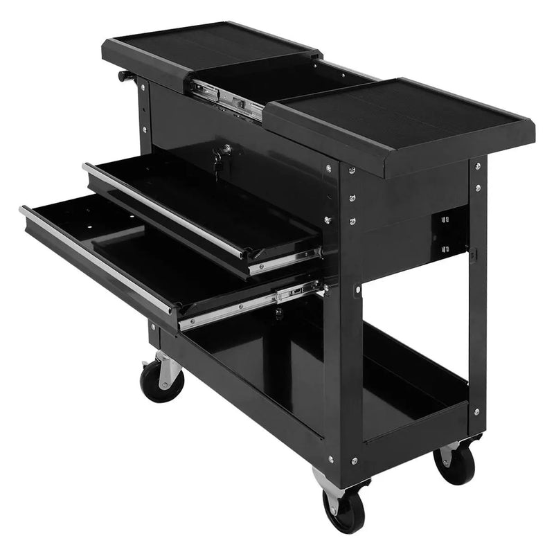Rolling Mechanics Tool Cart Slide Top Utility Storage Cabinet Organizer 2 Drawers by DirectDeals