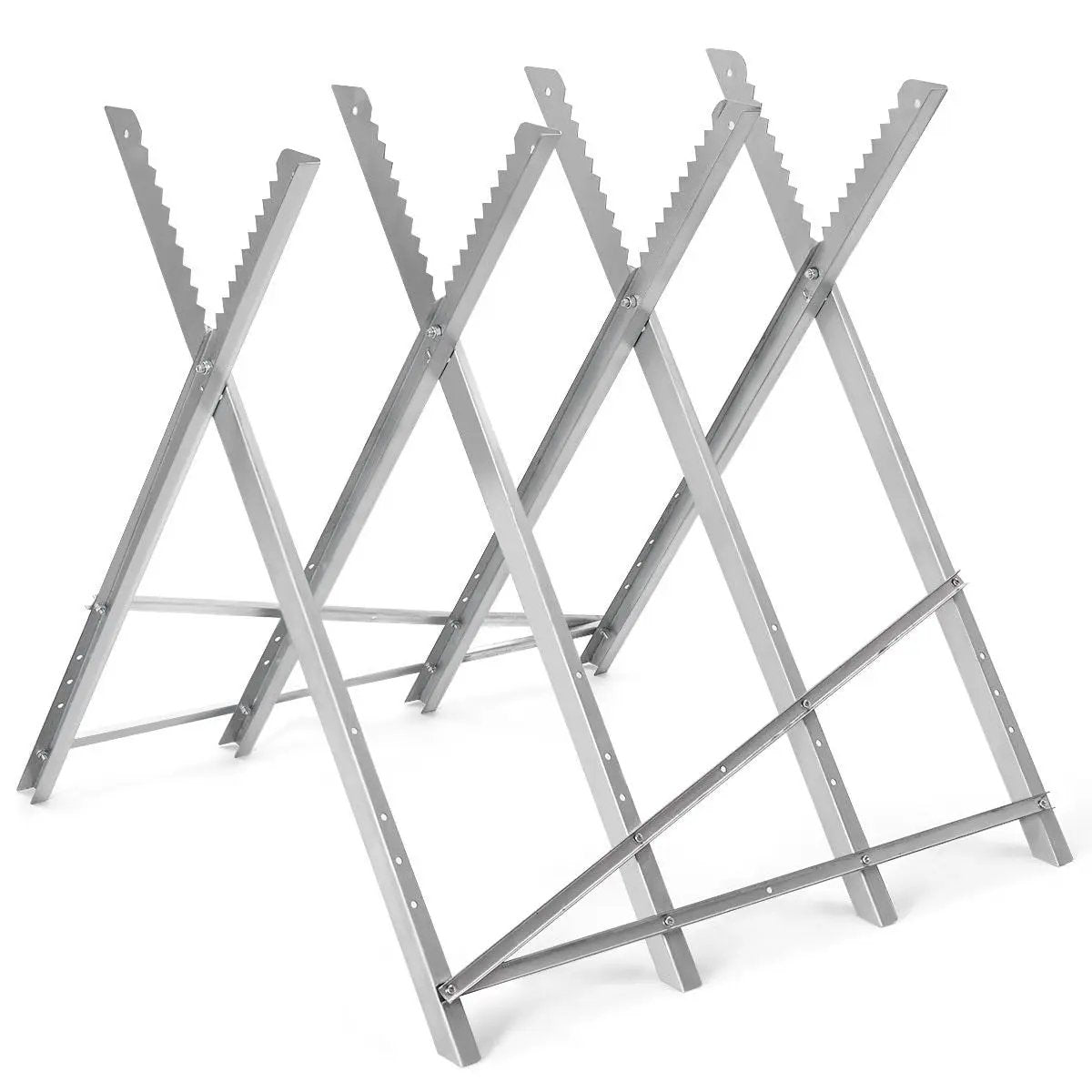 220 lbs Heavy Duty Portable Foldable Steel Sawhorse by DirectDeals