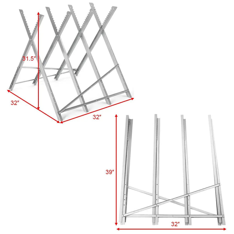 220 lbs Heavy Duty Portable Foldable Steel Sawhorse by DirectDeals