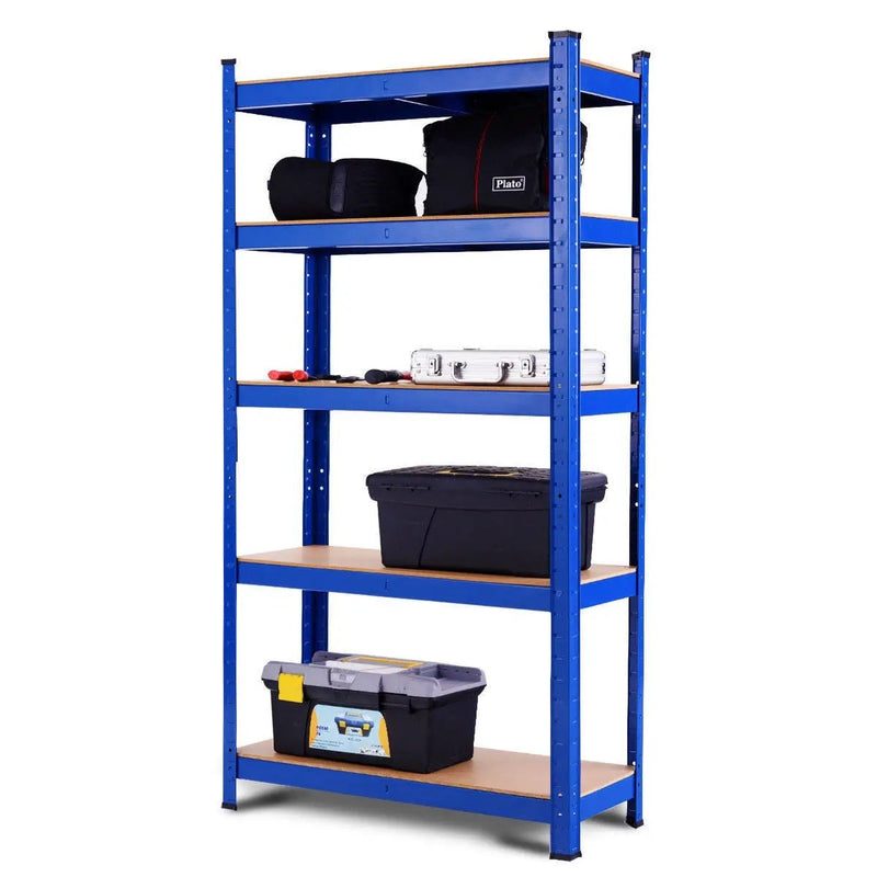 29.5 x 59 Inch Adjustable 5-layer 2000 lbs Capacity Tool Shelf-Blue by DirectDeals