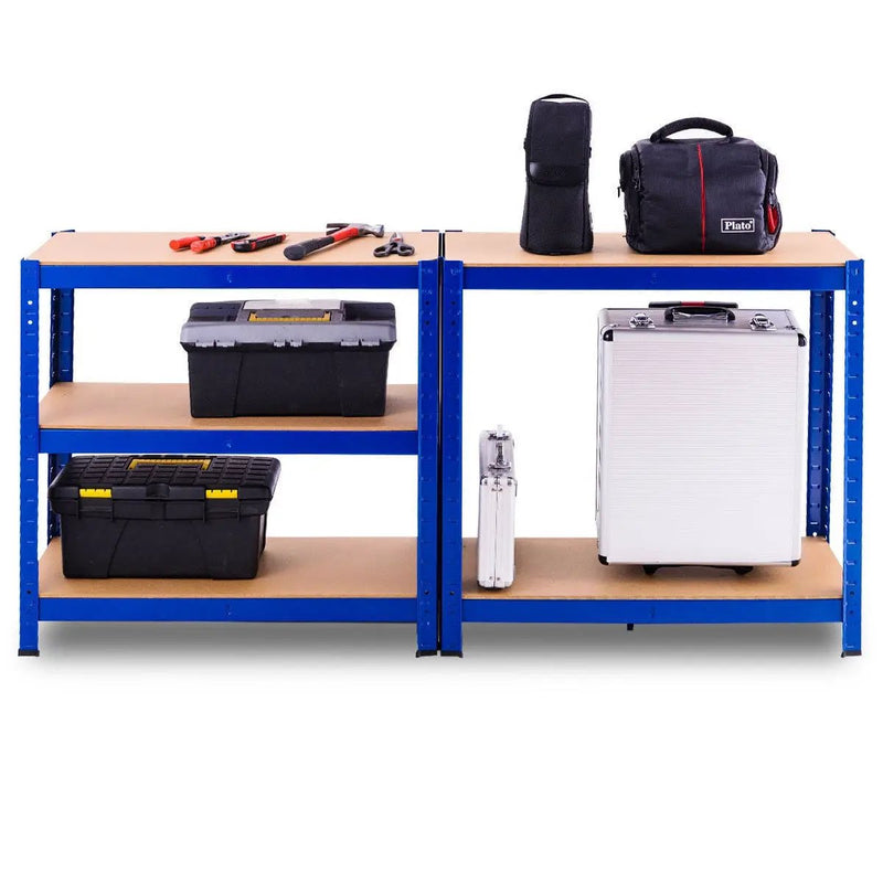 29.5 x 59 Inch Adjustable 5-layer 2000 lbs Capacity Tool Shelf-Blue by DirectDeals