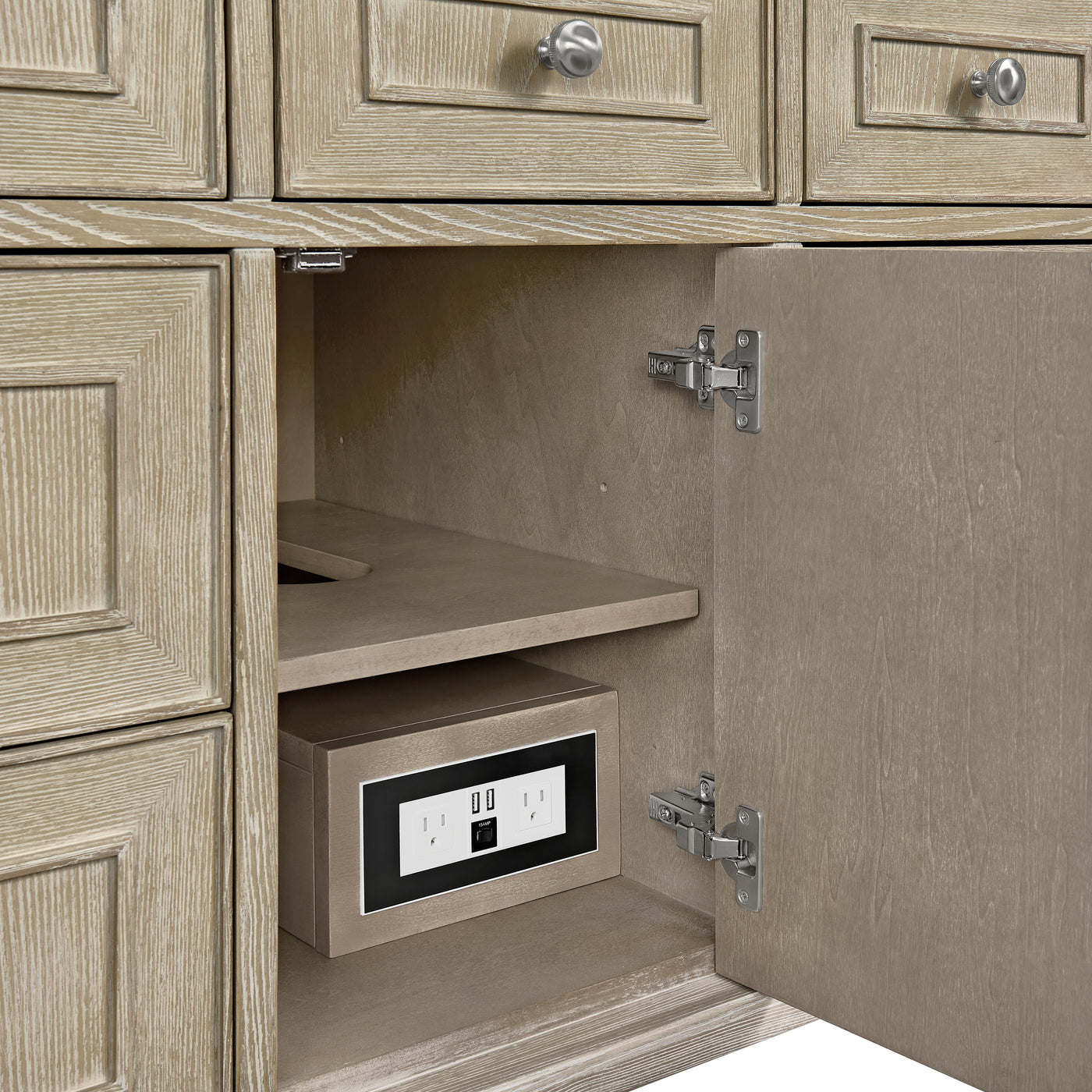 James Martin Lorelai 48" Single Bathroom Vanity, Whitewashed Oak, view 24