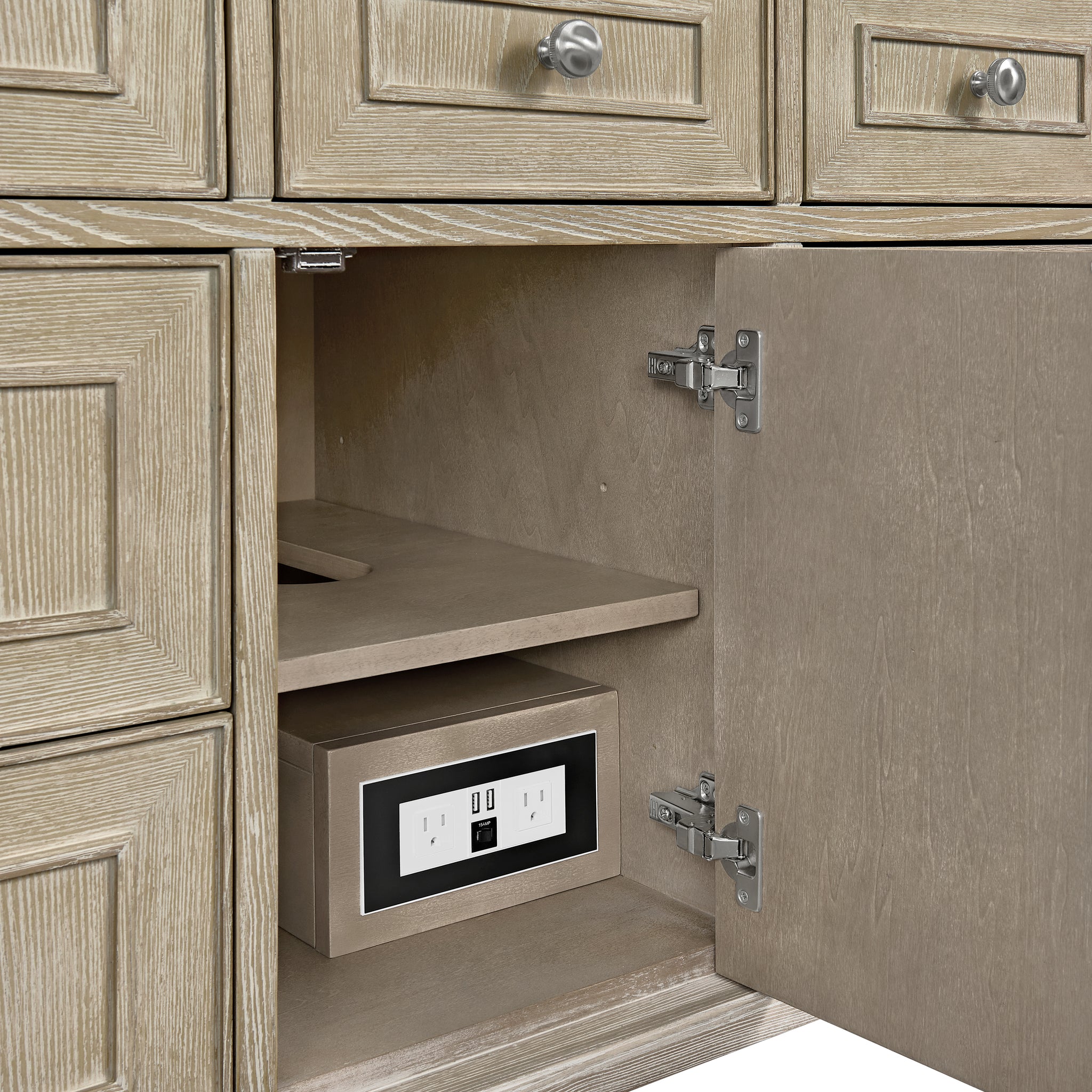 James Martin Lorelai 48" Single Bathroom Vanity, Whitewashed Oak, view 24