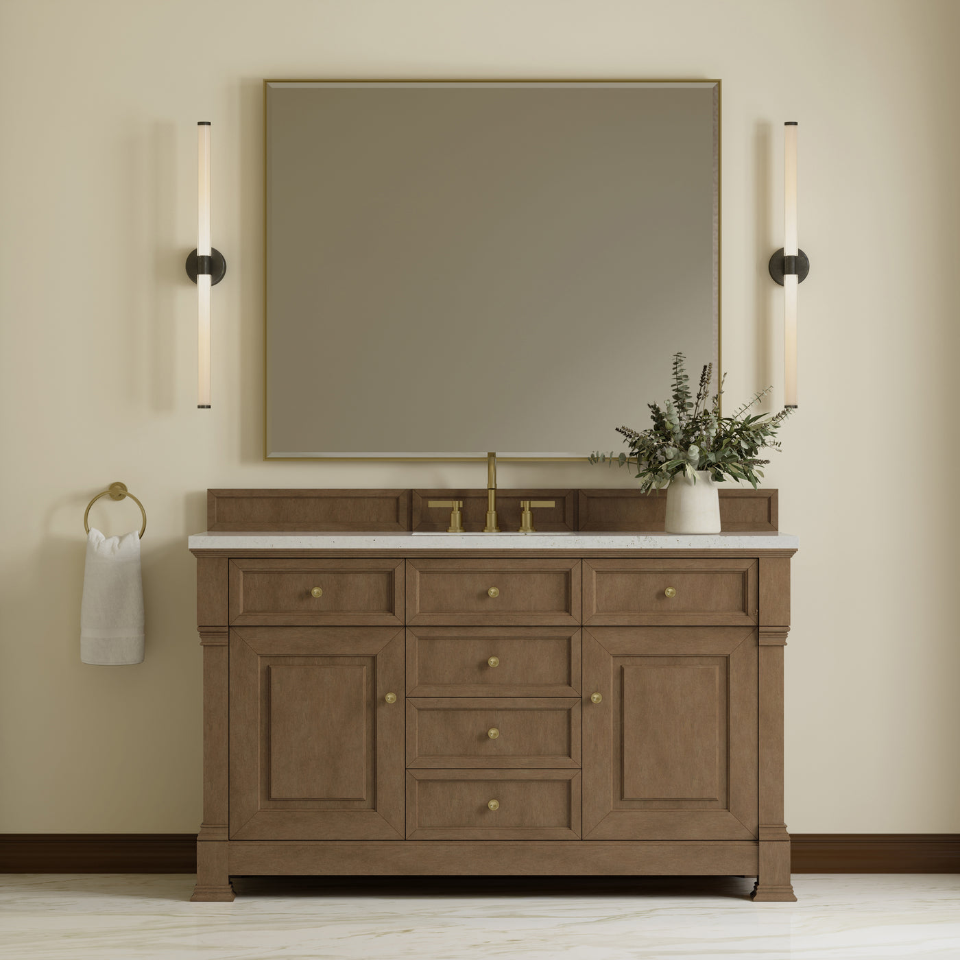 James Martin Brookfield 60" Single Bathroom Vanity, Pecan, view 18