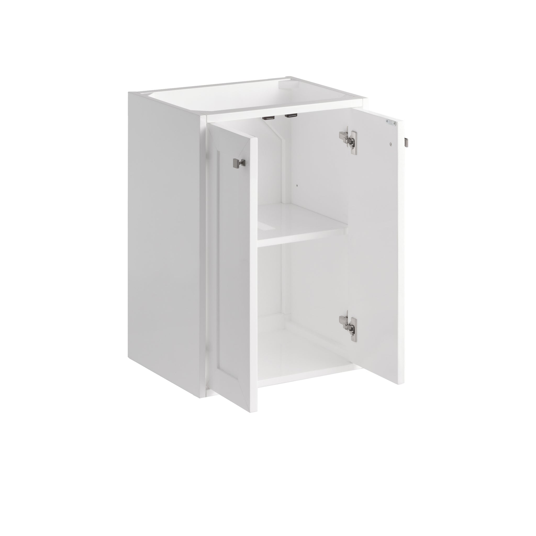 James Martin Chianti 20" Floating Single Vanity Cabinet, Glossy White, view 3