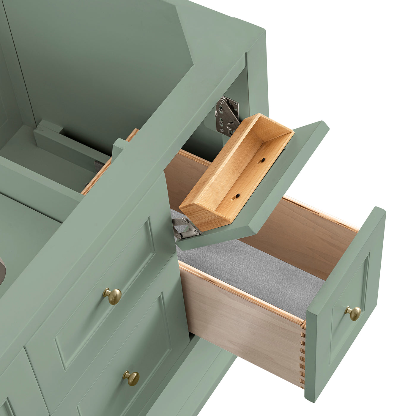James Martin Breckenridge 36" Single Bathroom Vanity, Smokey Celadon, view 20