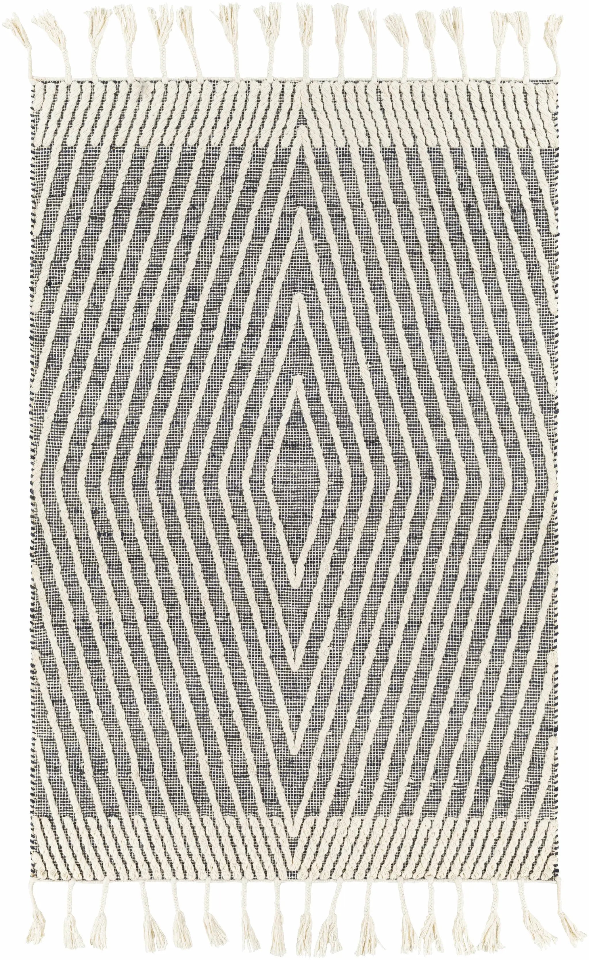 Tamayong Tasseled Jute&Wool Rug - Clearance by Boutique Rugs