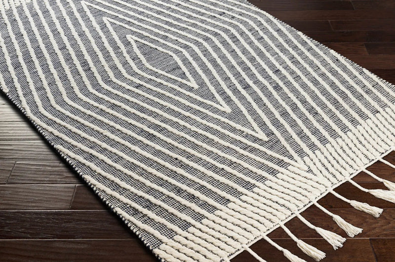 Tamayong Tasseled Jute&Wool Rug - Clearance by Boutique Rugs