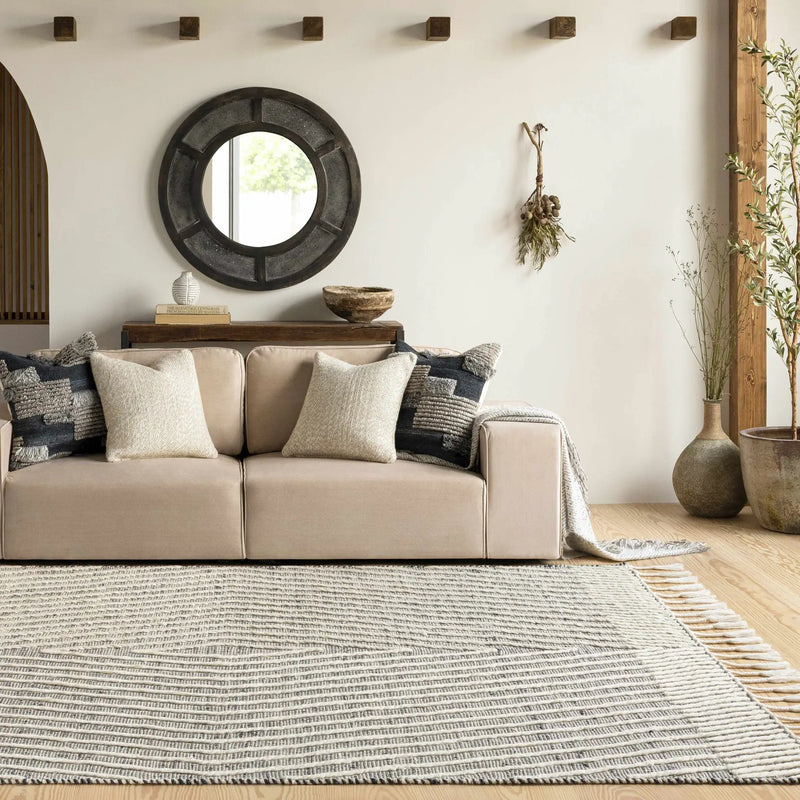 Tamayong Tasseled Jute&Wool Rug - Clearance by Boutique Rugs