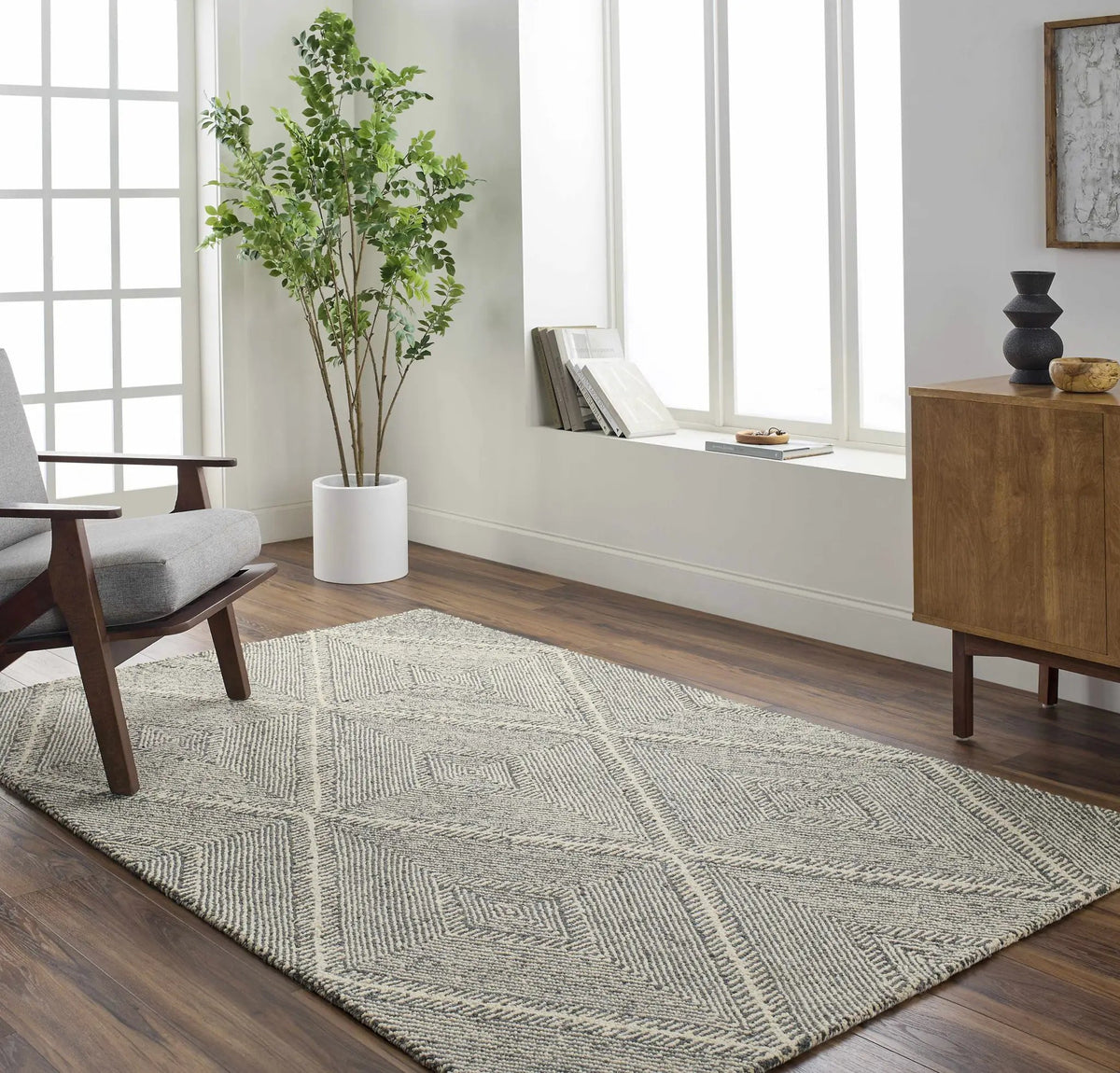 Tene Tufted Wool Area Rug - Clearance, installed in a room 3