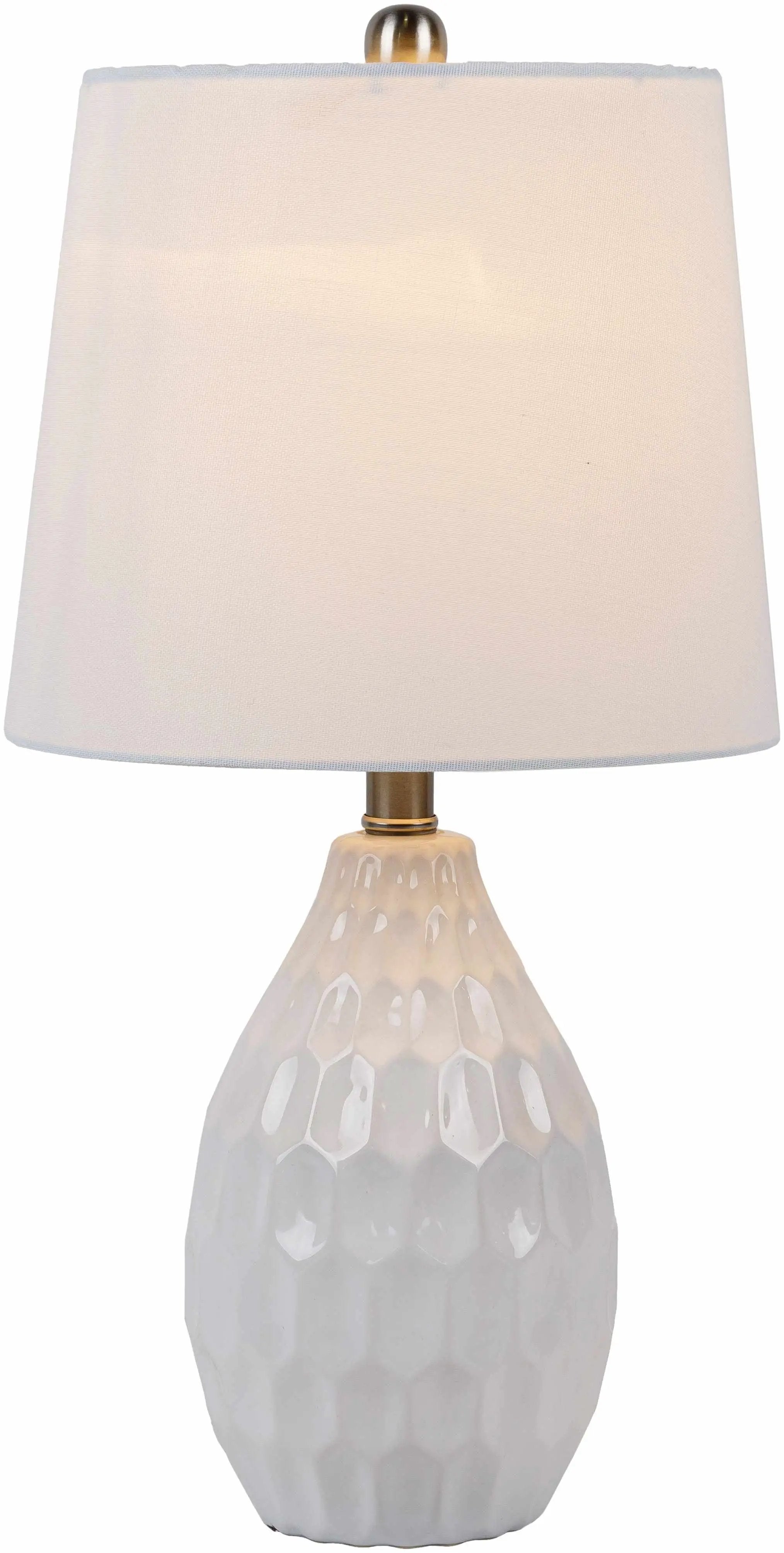 Taguig White Ceramic Table Lamp by Boutique Rugs