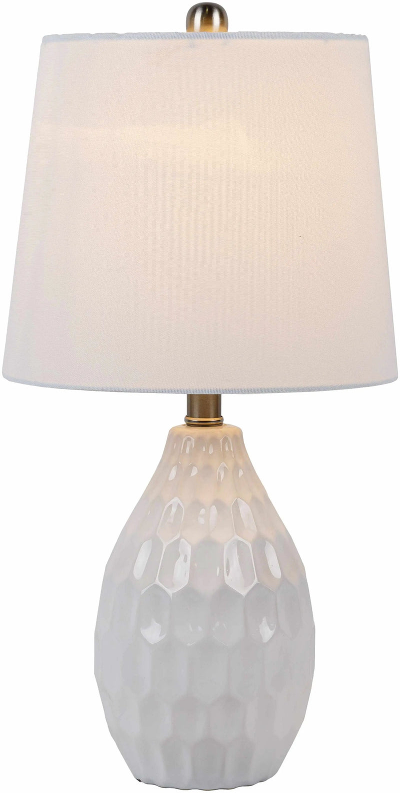 Taguig White Ceramic Table Lamp by Boutique Rugs