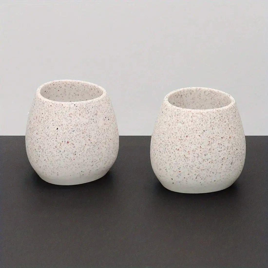 Toilet Rinse Cup - Ceramic White by House Of Avana