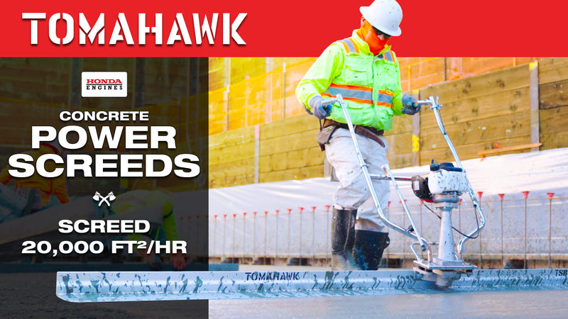 Tomahawk PRO Series Honda Concrete Power Screed Three Magnesium Blade Bundle (Choose 3 Boards) by Tomahawk Power