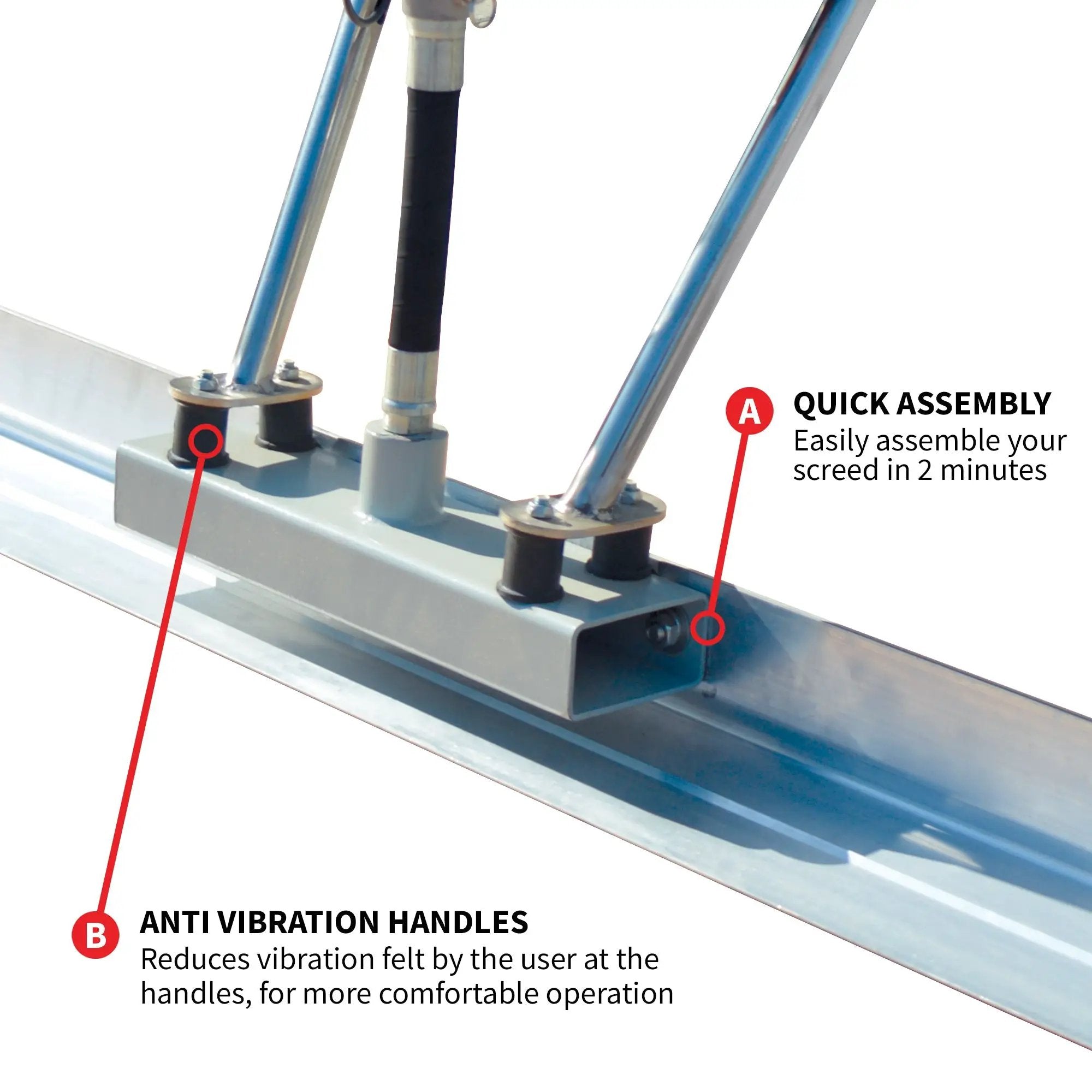 Tomahawk Concrete Power Screed Dual Aluminum Blade Bundle (Choose 2 Boards) by Tomahawk Power